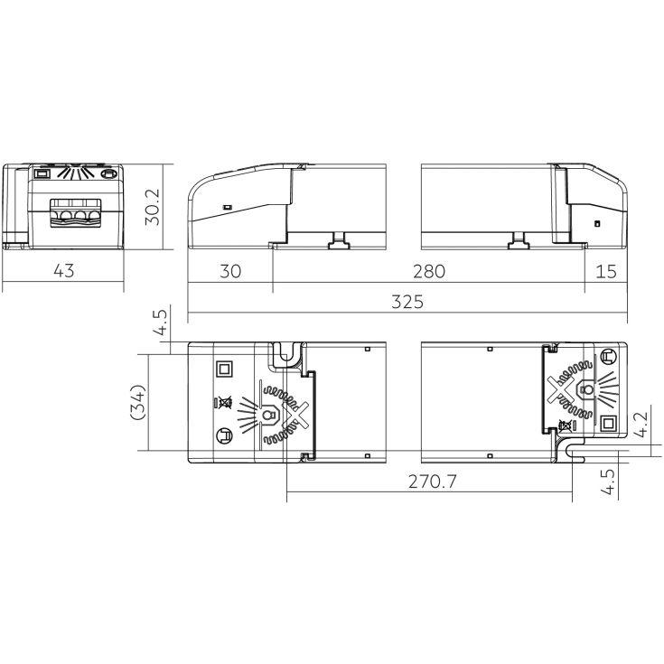 Tridonic LED driver DALI-2 LC 200W 24V one4all NF SC EXC2 SP