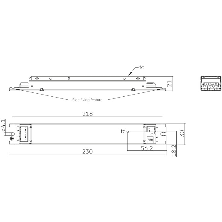 Tridonic LED driver DALI-2 LC 25/100-400/140 DA lp SNC4