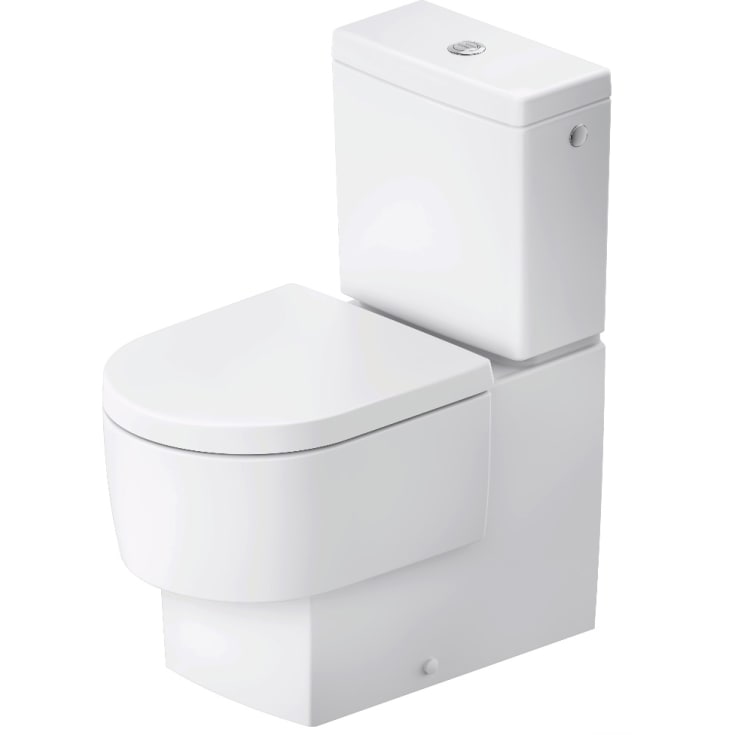 Duravit Balcoon toilet, uden skyllekant, antibakteriel, mat hvid
