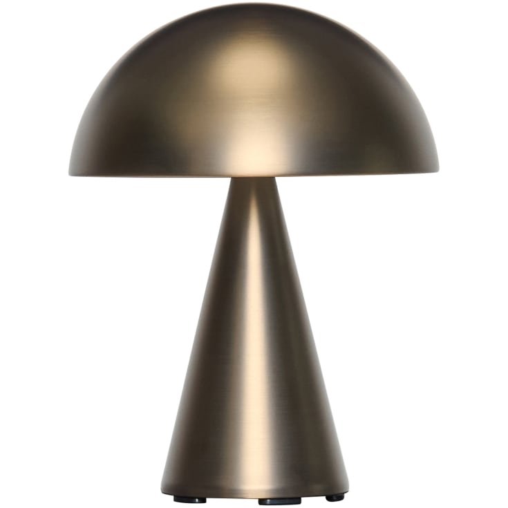 Hübsch Mush oppladdningsbar bordlampe, brunert messing