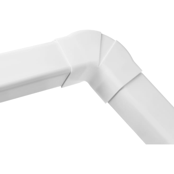 6 st LuftX® Utvändigt justerbart hörn 80 x 60 mm vitt