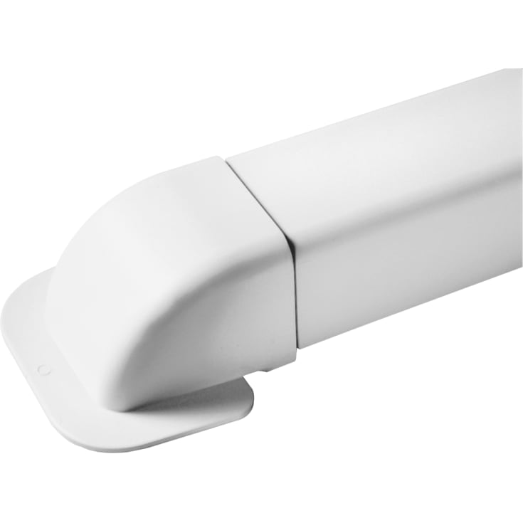 6 stk LuftX® Veggkobling 1 stk 80 x 60 mm hvit