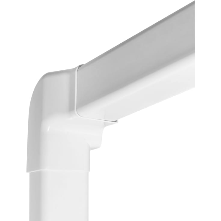 4 st LuftX® Vinkel 90 Vänster 80 x 60 mm vit