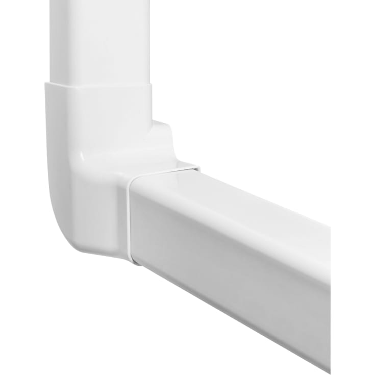 4 stk LuftX® Vinkel 90 Høyre 80 x 60 mm hvit