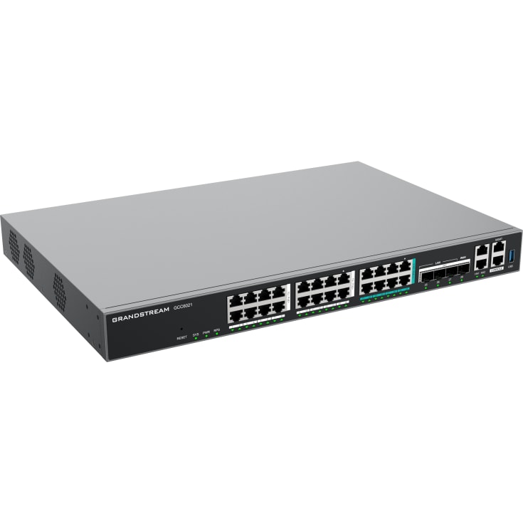 Grandstream GCC 6021-router med IP-PBX PoE 16x1G 8x2.5G 4xSFP+