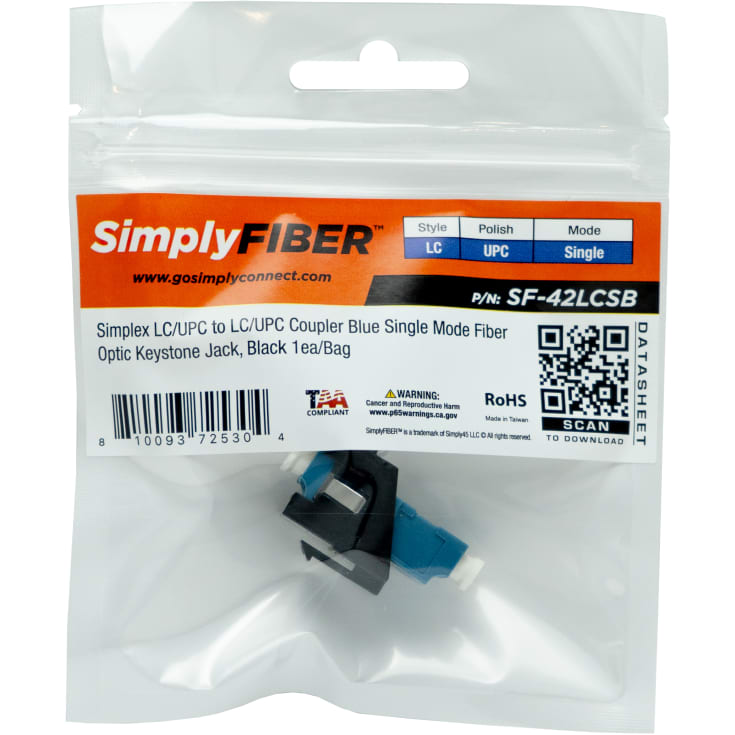 Simplyfiber Keystone LC/UPC til LC/UPC SM