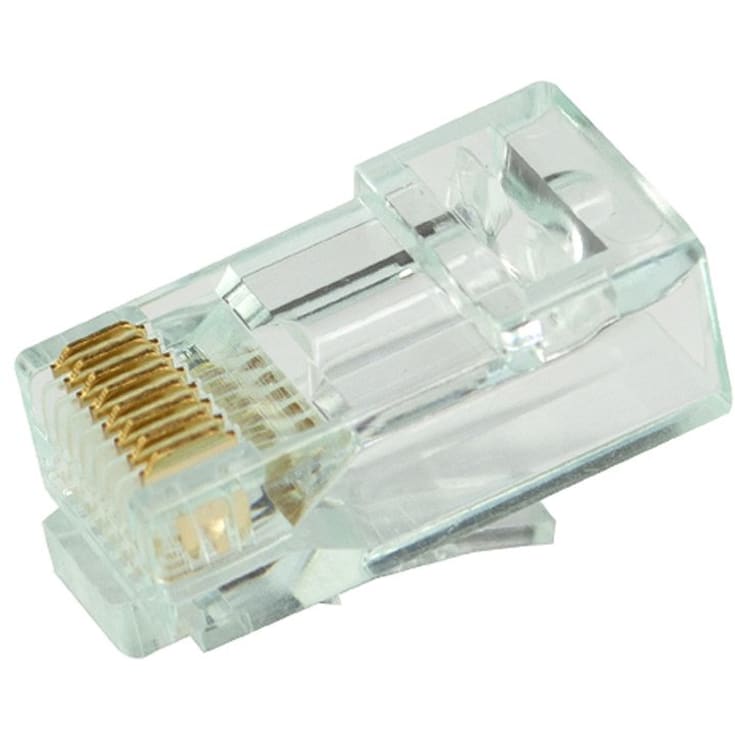 Simply45 RJ45 gennemkørsel stik CAT.6/6A uskærmet, grøn, 20-pak