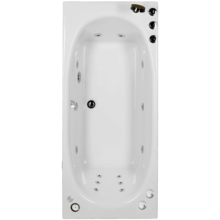 Bathlife Fridfull boblebad plus 160 cm, venstre, hvit