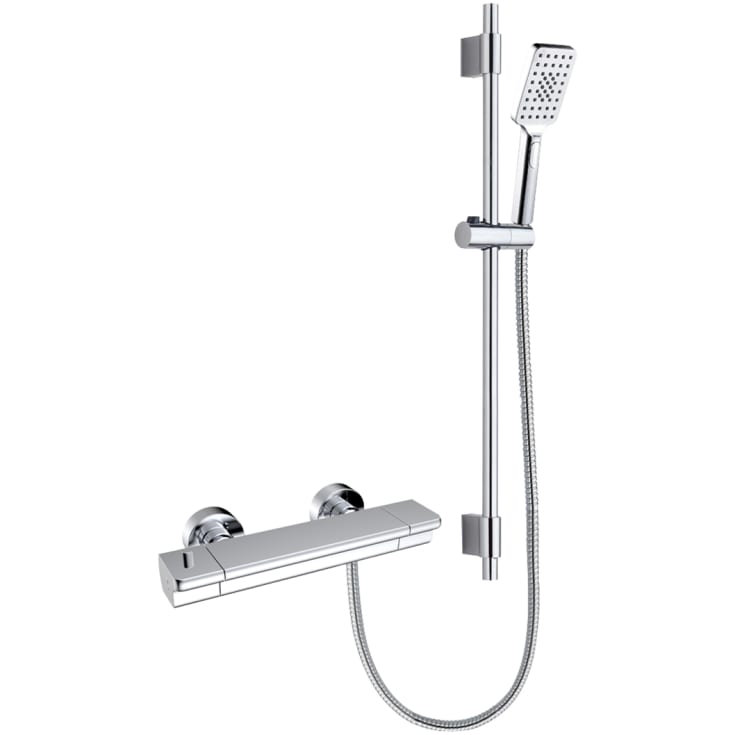 Bathlife Skur dusjsett, 3 stråletyper, krom