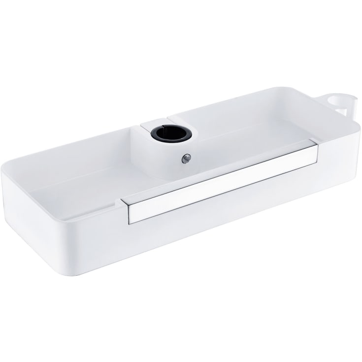 Bathlife Belasta såpekurv for dusjstang, 29x11 cm, hvit