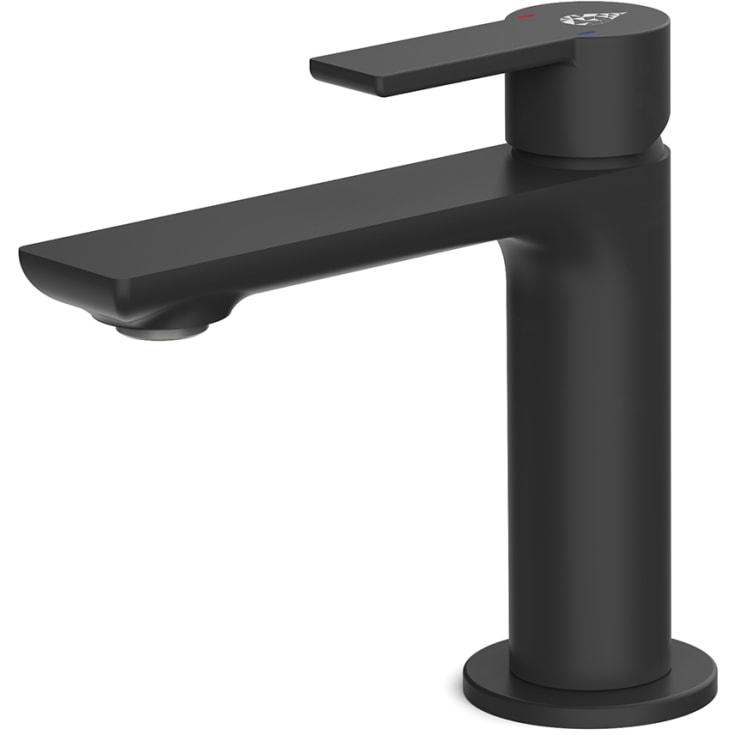Bathlife Skimra servantbatteri, uten bunnventil, sort matt