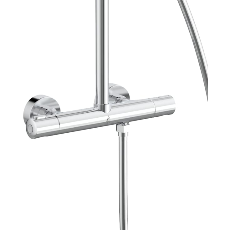 Bathlife Brusa takdusjsett, Ø24 cm, krom