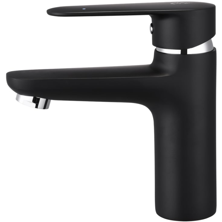 Bathlife Springa servantbatteri, uten bunnventil, sort matt