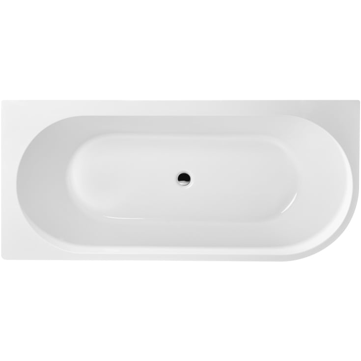 Bathlife Själsro A697 badekar, 180x82 cm, venstre, hvit