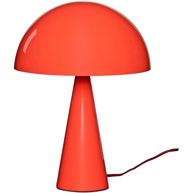 Hübsch Mush bordslampa, klarröd, 34 cm