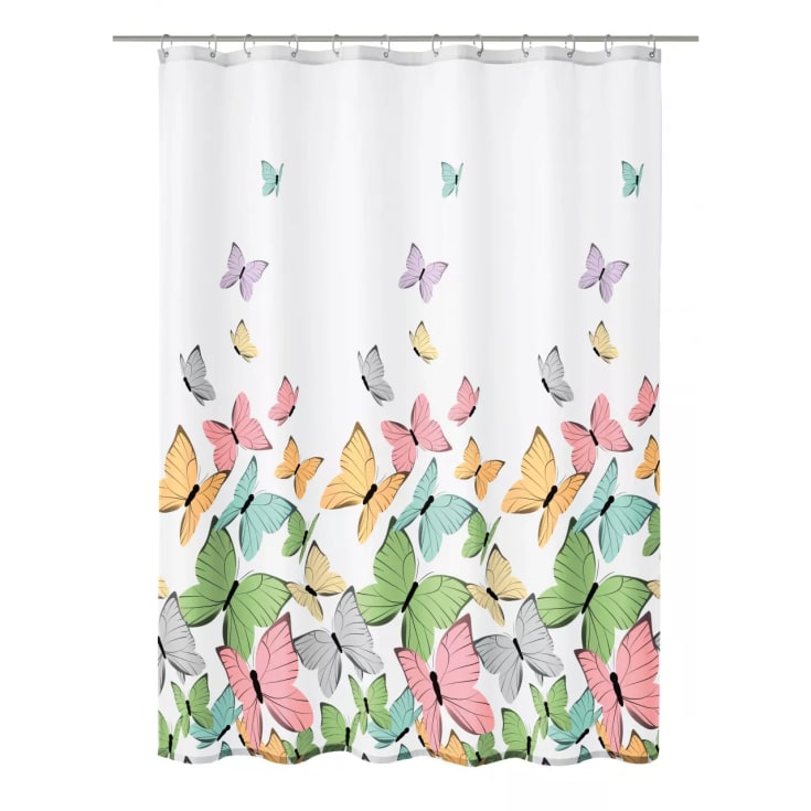 Kleine Wolke Butterflies dusjforheng, 180x200 cm, mønster