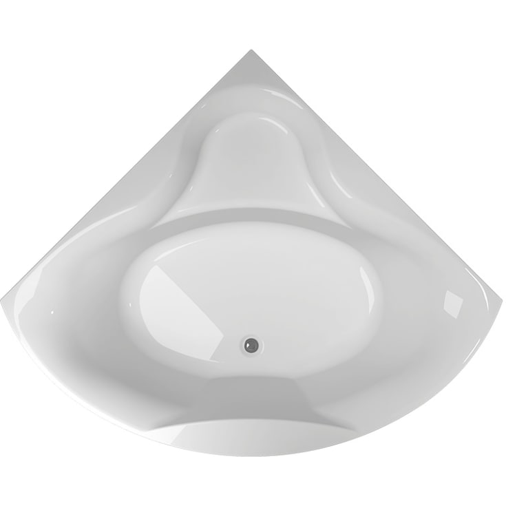 Westerbergs Ocean 130C badekar, hjørne, 1275x1275 mm, akryl, hvit