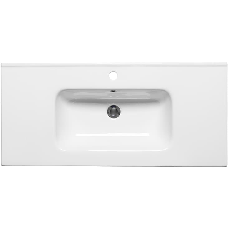 Westerbergs Sjø møbelservant, med overløp, 101x46,5 cm, Hvit