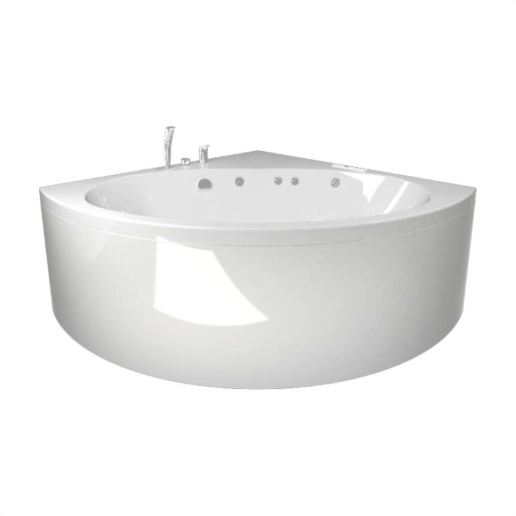Westerbergs Norden 140C Superior Soft boblebad, hjørne, 1400x1400 mm, akryl, hvit