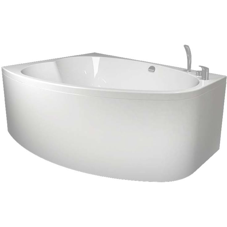 Westerbergs Norden 160R Duo badekar, 1570x1150 mm, høyre, akryl, hvit