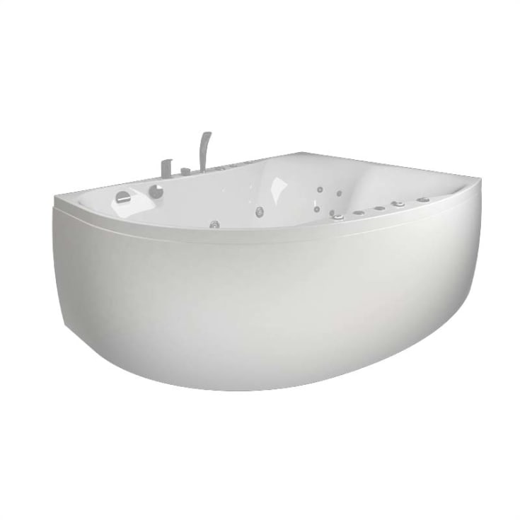 Westerbergs Ocean 170L Duo frontpanel, venstre, akryl, hvit