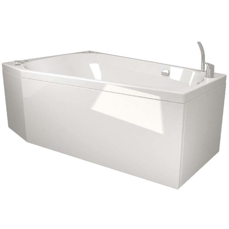 Westerbergs Motion 160R Executive boblebad, 1580x1000 mm, høyre, akryl, hvit