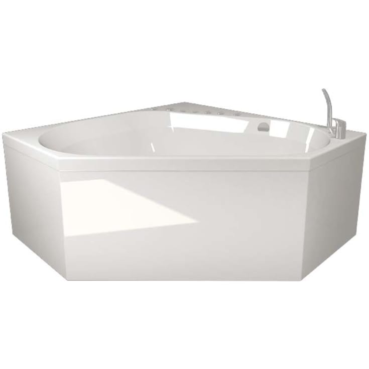 Westerbergs Motion 140C Executive boblebad, hjørne, 1400x1400 mm, akryl, hvit
