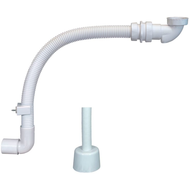 Westerbergs PUM avløpssett, plassbesparende, hvit