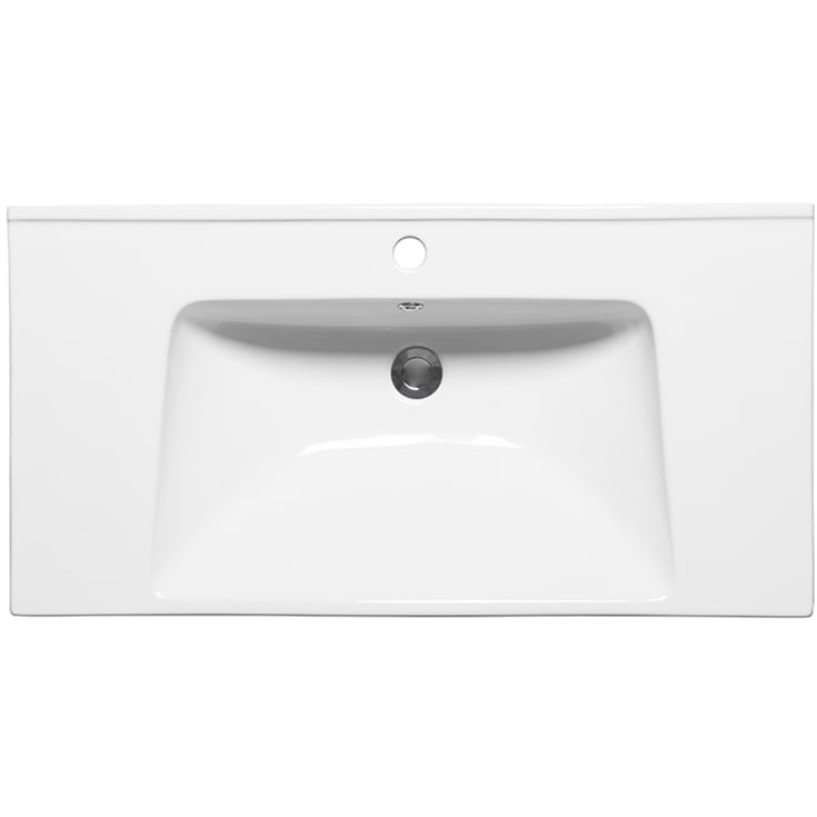 Westerbergs Hav møbelservant, med overløp, 91x46,5 cm, Hvit