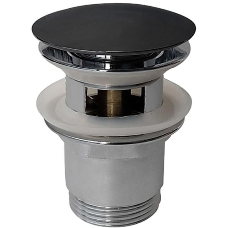 Noro bunnventil, push-open, Sort