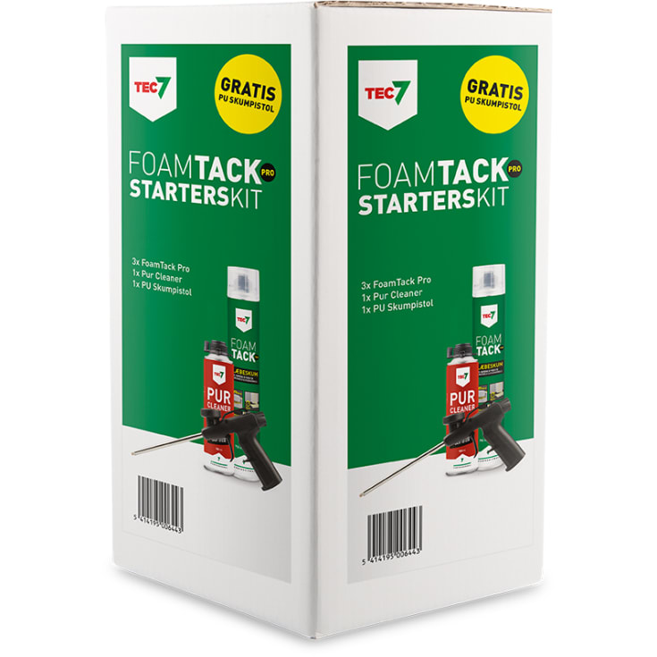 Tec7 Foamtack Klæbeskum - Komplet pakke
