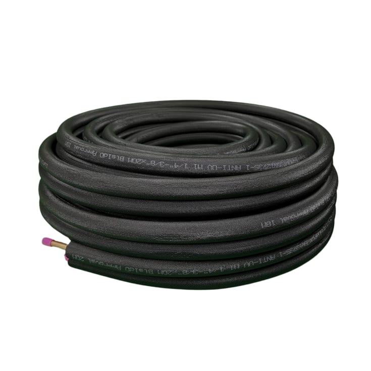 LuftX® svarta isolerade kopparrör 3/8" x 5/8" 20m