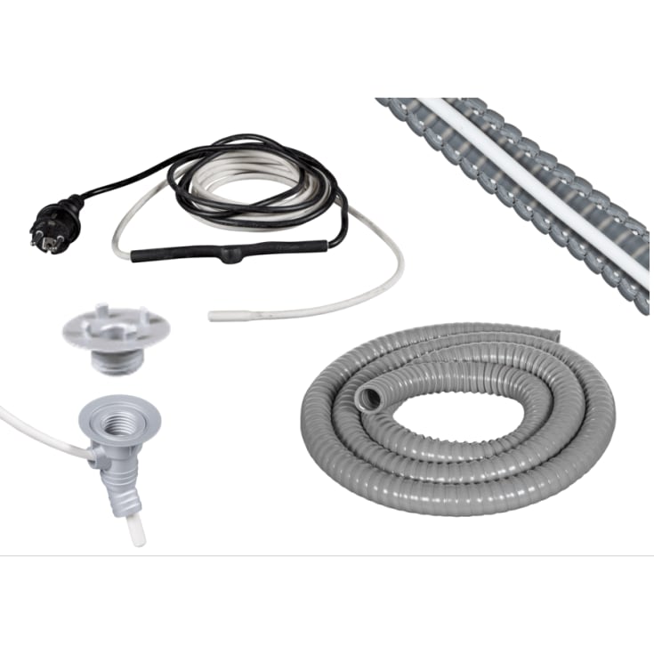 1M Heatkit til trug, varmekabel, isolationsslange