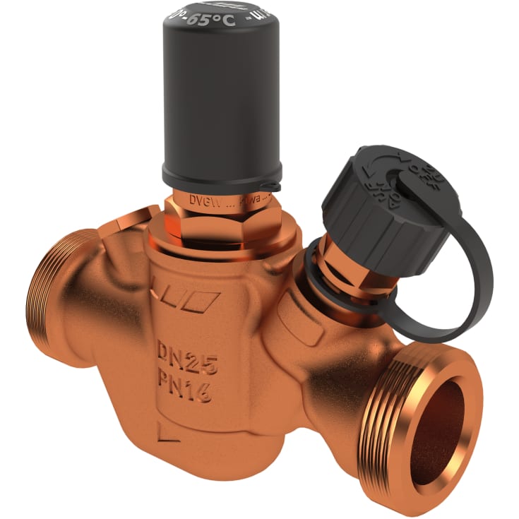MULTI-THERM Strängreglerventil Blyfri rörledning DN20 (t/1" oml)