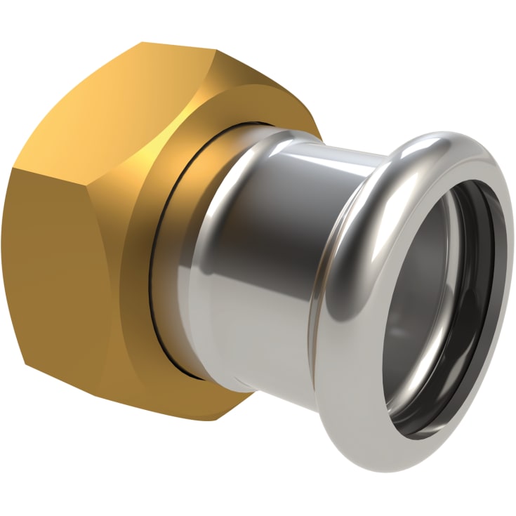 Forskruning Omløber/M-press 1" x 22 mm. Rustfri