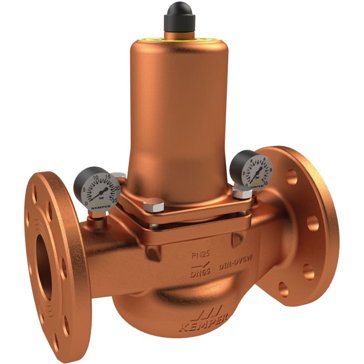 Trykreduktionsventil Blyfri rødgods DN80 Flange