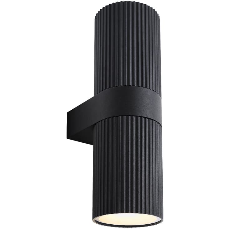 Nordlux Kyklop Ripple Maxi udendørs væglampe, sort