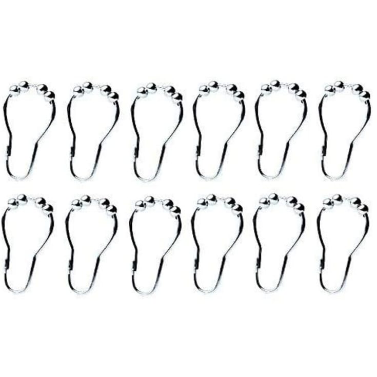 Spirella Anello ringe til badeforhæng, 12 stk., krom