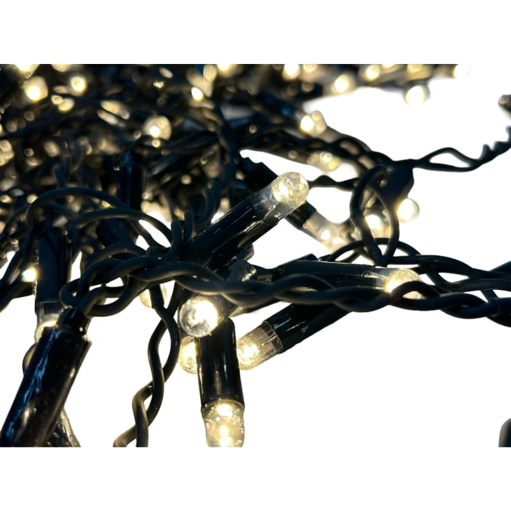 Veli Line udendørs lyskæde, 100 varm hvide lys, 10 meter