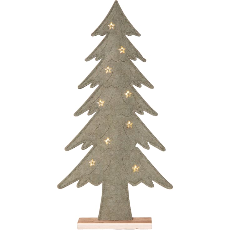 6 stk Star Trading Fabbe juletræ med lys, 44,5 cm