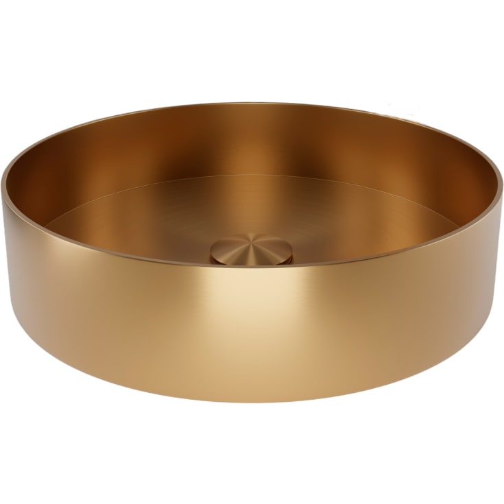 Scandtap Rare R tvättställ, Ø37,5 cm, borstad mässing