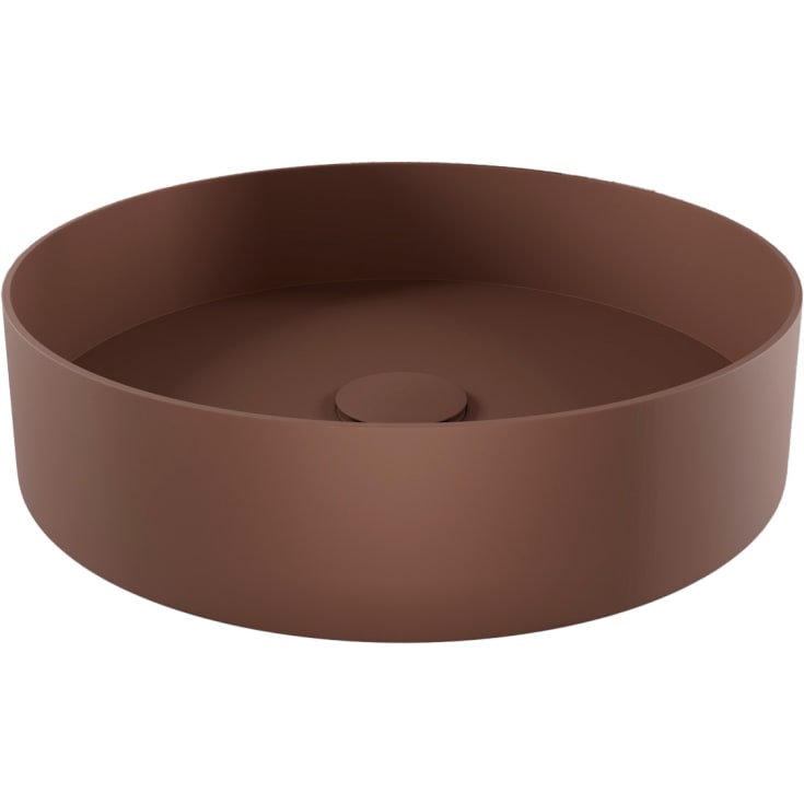 Scandtap Rare R håndvask, Ø37,5 cm, mat brun