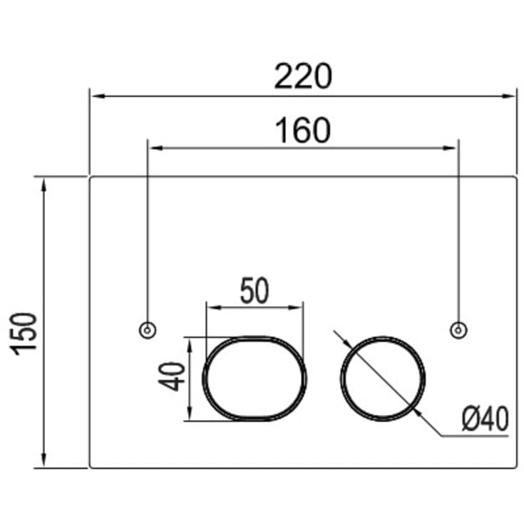Scandtap Style T betjeningsplade, messing