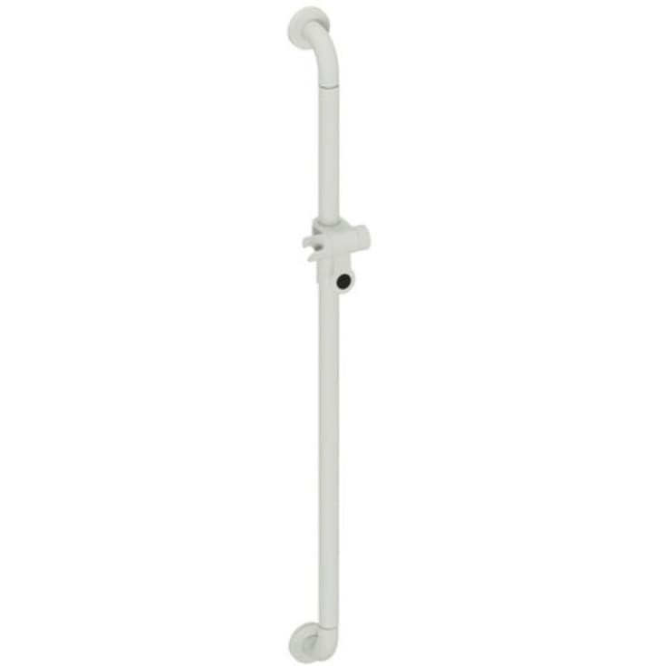 Hewi 477 støttegreb/brusestang, 110 cm, mat lysegrå