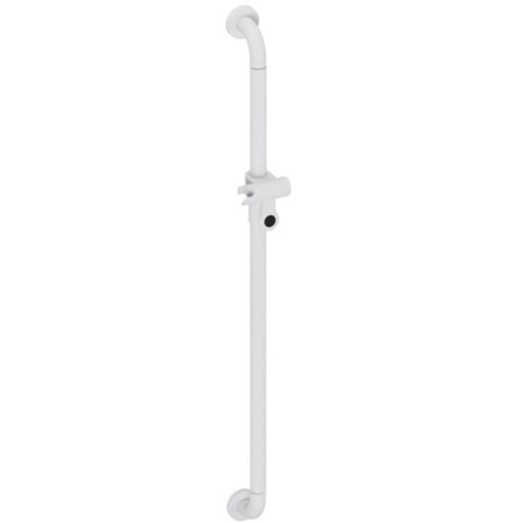 Hewi 477 støttegreb/brusestang, 110 cm, mat hvid
