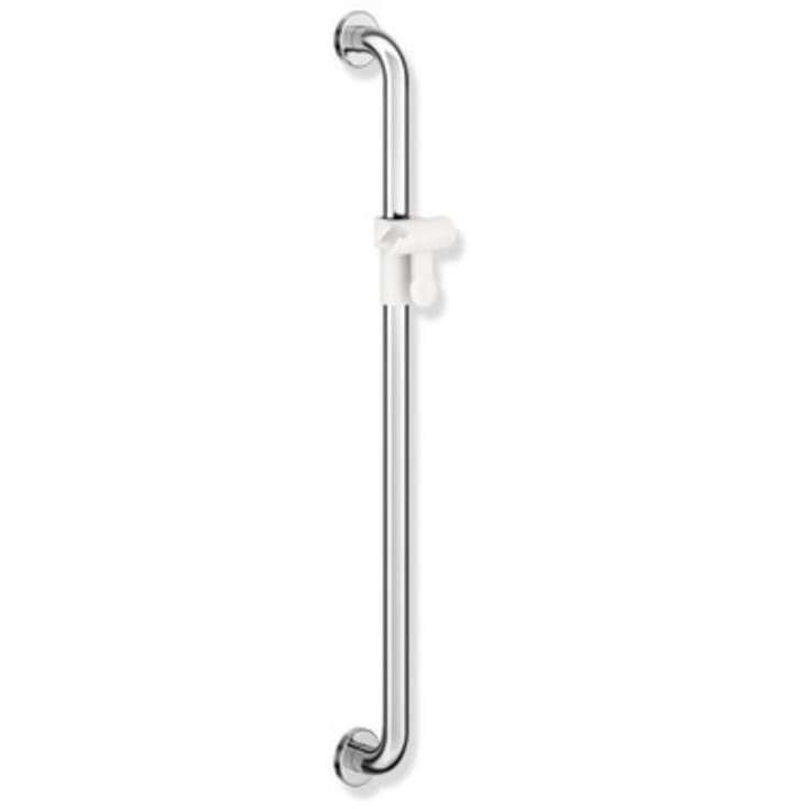 Hewi 801 støttegreb/brusestang, 90 cm, krom/hvid
