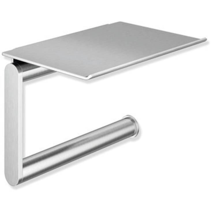 Hewi toiletrulleholder, børstet stål