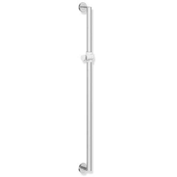 Hewi 900 stödhandtag/duschstång, 90 cm, krom/vit