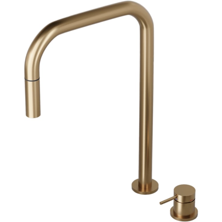 Scandtap Harmonized K2P kjøkkenbatterieri, square, uttrekkbar tut, sand