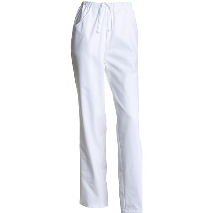 Nybo Workwear Club classic unisex bukser benlængde 89 cm, Hvid, M